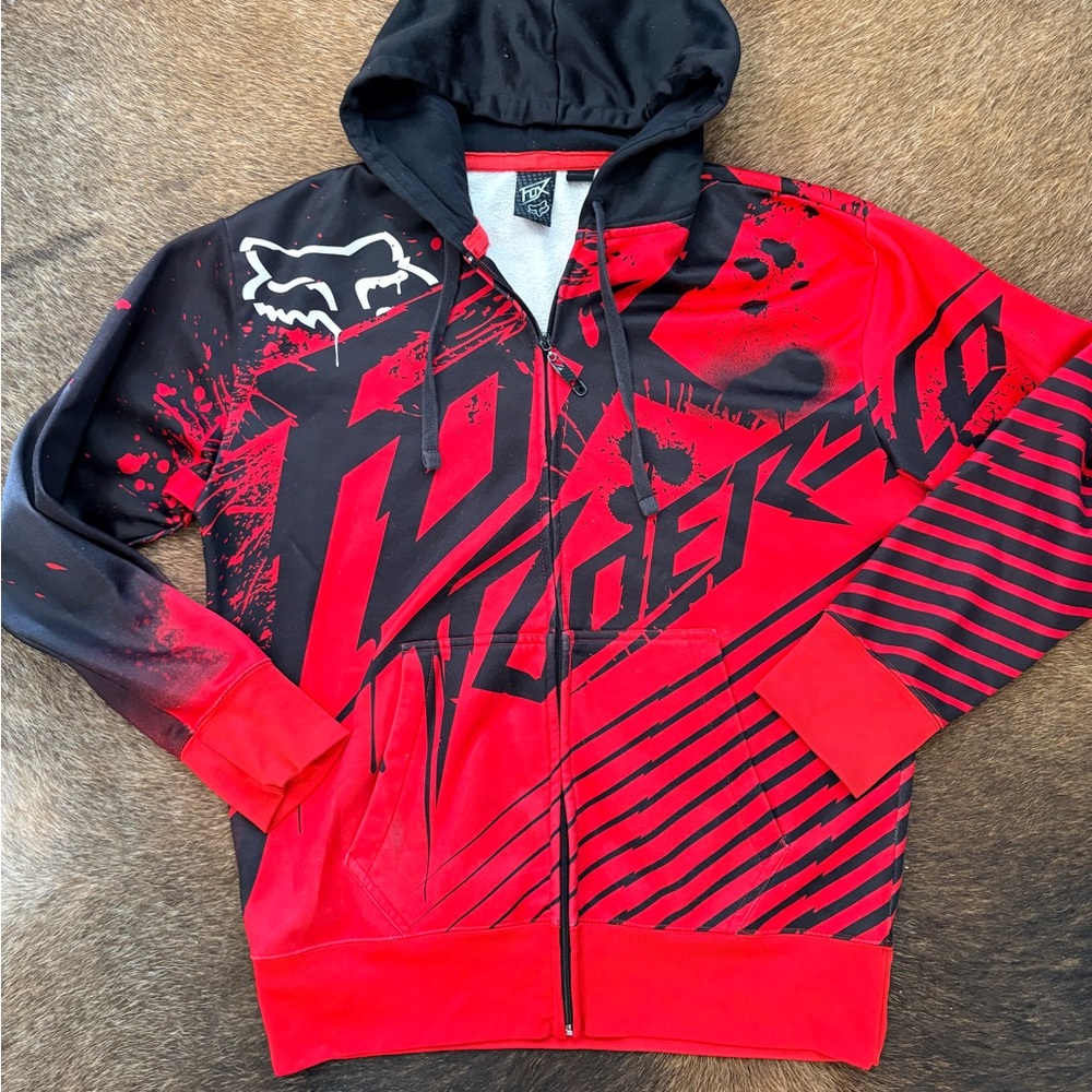 Men’s XL Fox Racing Jacket Red Black
